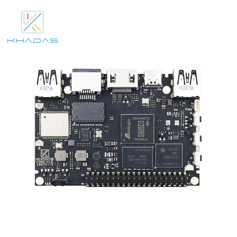 Khadas VIM3L SBC: Amlogic S905D3-N0N Soc With 1.2 TOPS Performance NPU | 2GB + 16GB