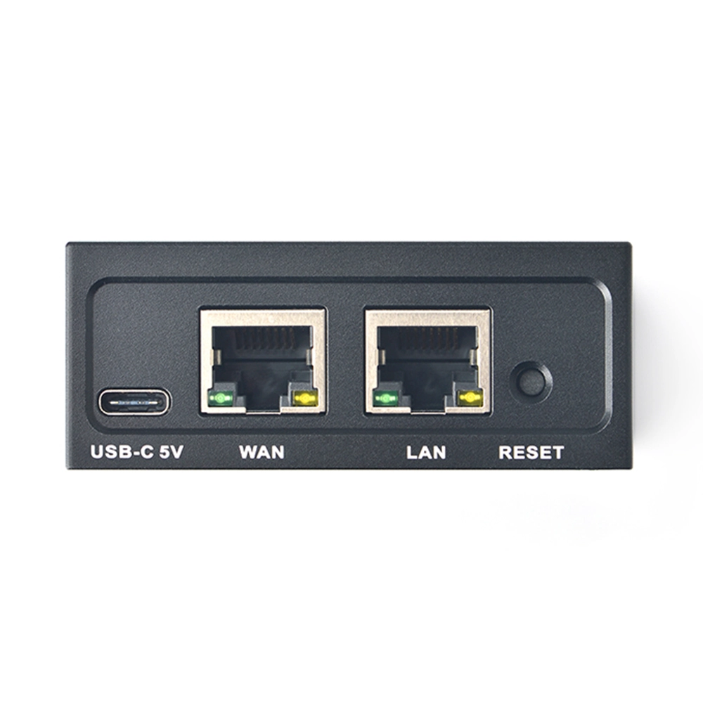 FriendlyElec Nanopi R2S(Black) Mini Portable Travel Router OpenWRT with Dual -Gbps Ethernet Ports 1GB DDR4 Based in RK3328 Soc for IOT NAS Smart Home Gateway