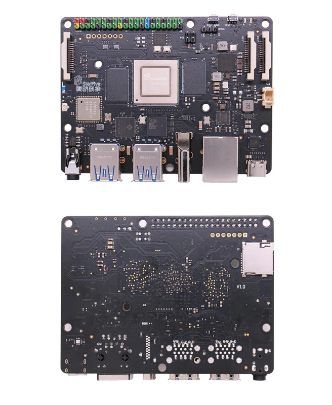 StarFive VisionFive 8GB Single-board Computer with RISC-V support Fedora Linux AI Deep learning