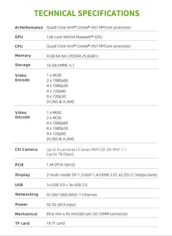 youyeetoo Leetop subkit Nano Small Powerful Computer for AI Development Support Running Neural Networks same as Jetson Nano B01