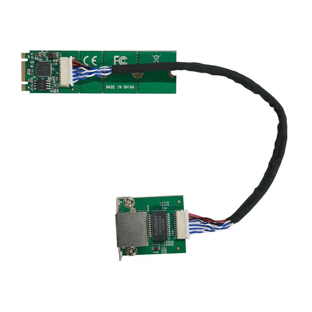 2.5G M.2 Ethernet Card - 2500MbpsLAN Card, RJ45, Intel I225 Chipset - B+M key, A+E key