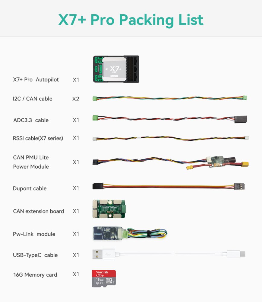 CUAV X7+ Pro Flight Controller | Autopilot For PX4 APM Drone Quadcopter Pixhawk