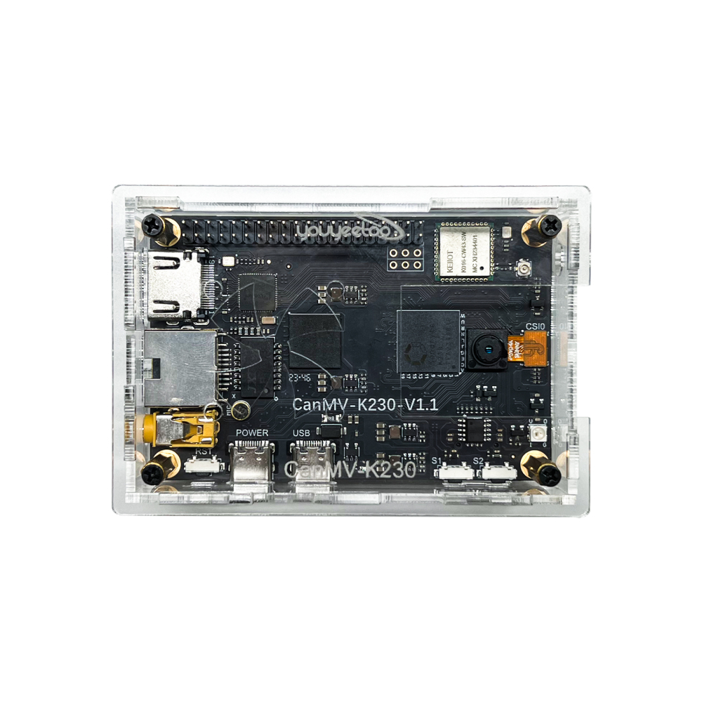 Acrylic shell for CanMV-K230 RISC-V64 Single Board Computer