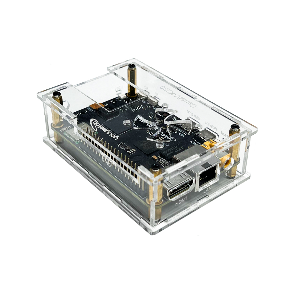 Acrylic shell for CanMV-K230 RISC-V64 Single Board Computer