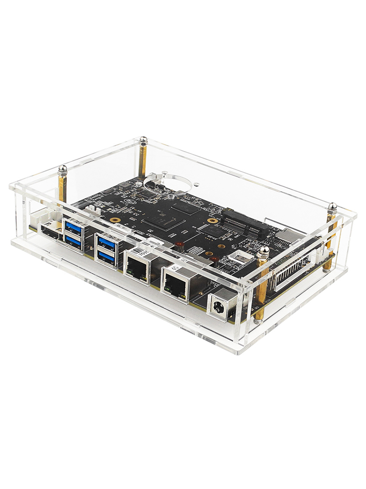 Acrylic case with Fan for BPI F3 -  Banana Pi F3 RISC V Single Board Computer