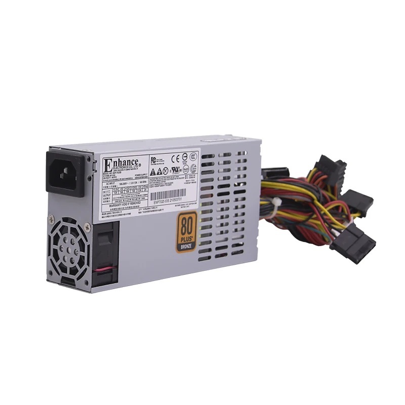 Enhance ENP-7025B-206 FLEX Small 1U Power Supply - 250Watt, Quiet, 80Plus Bronze for NAS/ITX