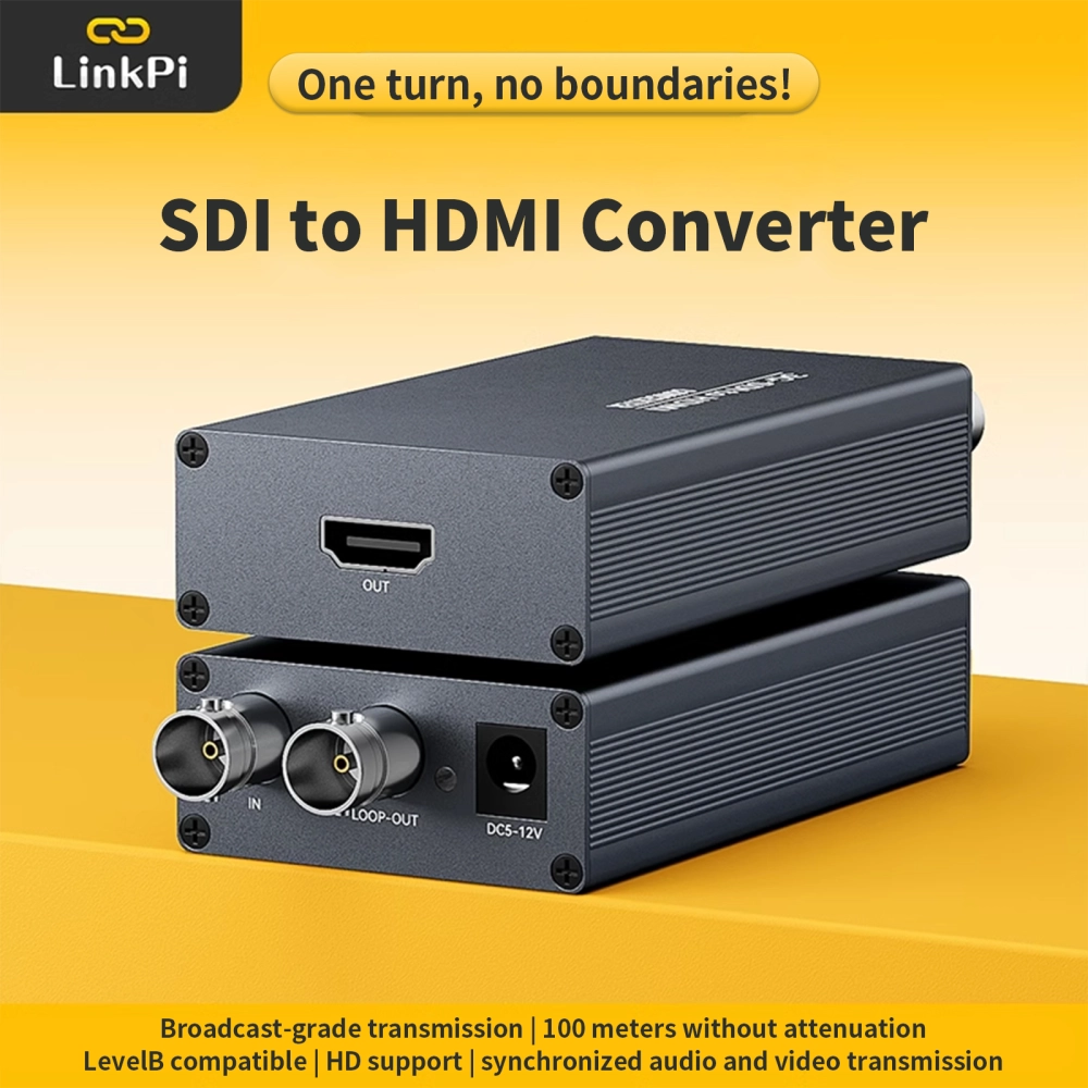 SDI to HDMI Converter, SDI to HDMI Audio De-embedder Support 3G-SDI, HD