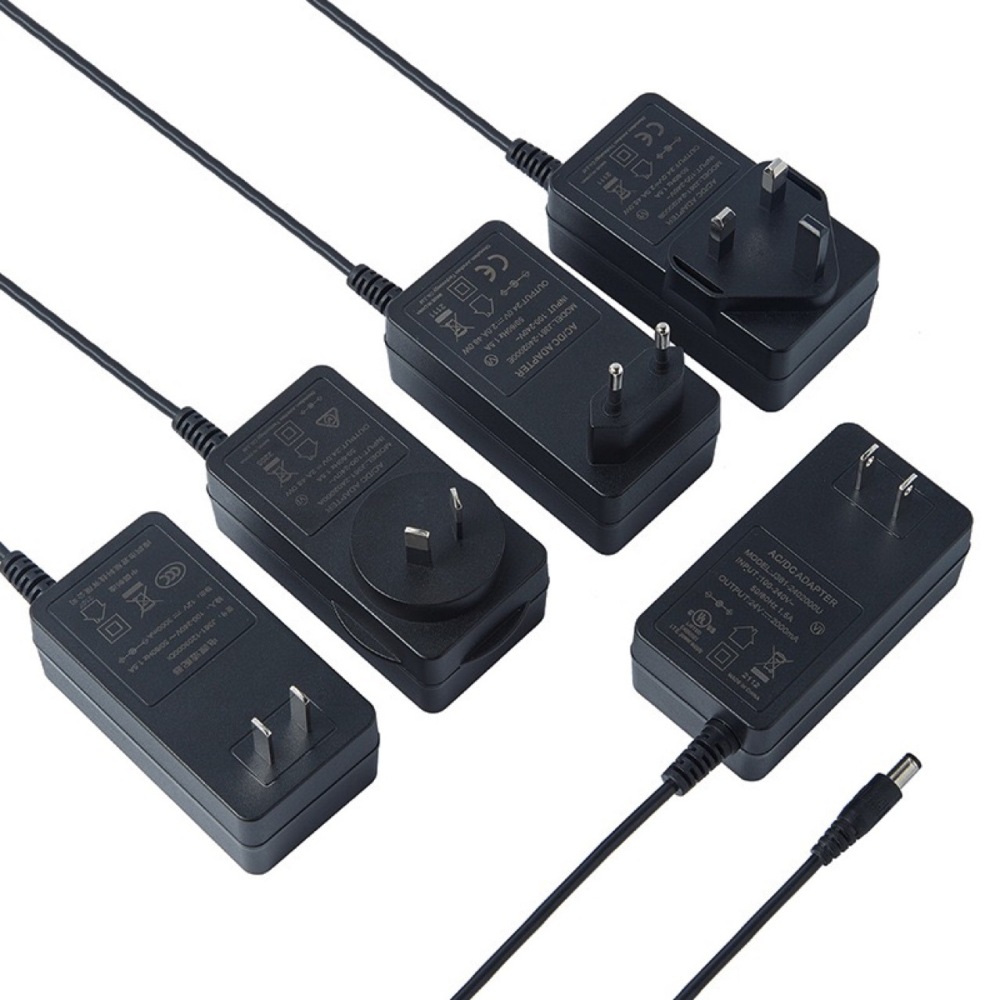 12V5A DC Power Supply 5521 5.5x2.1mm - CE FCC, Support EU UK US Standard
