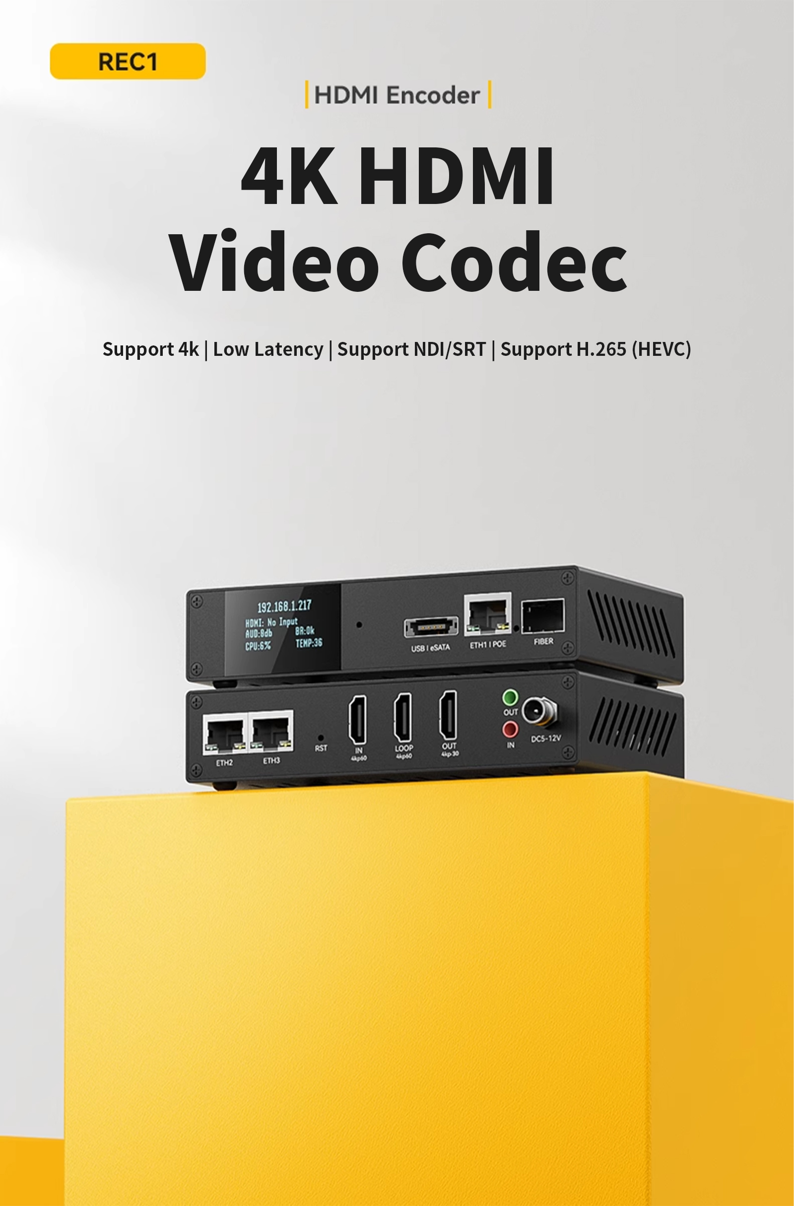 Win10❥ゴールド❥LaVie❥大容量640GB❥HDMI搭載❥テンキ付き❥ REC1- HDMI Screen Recorder Encoder 4KP60 Decoder SRT NDI GB28181