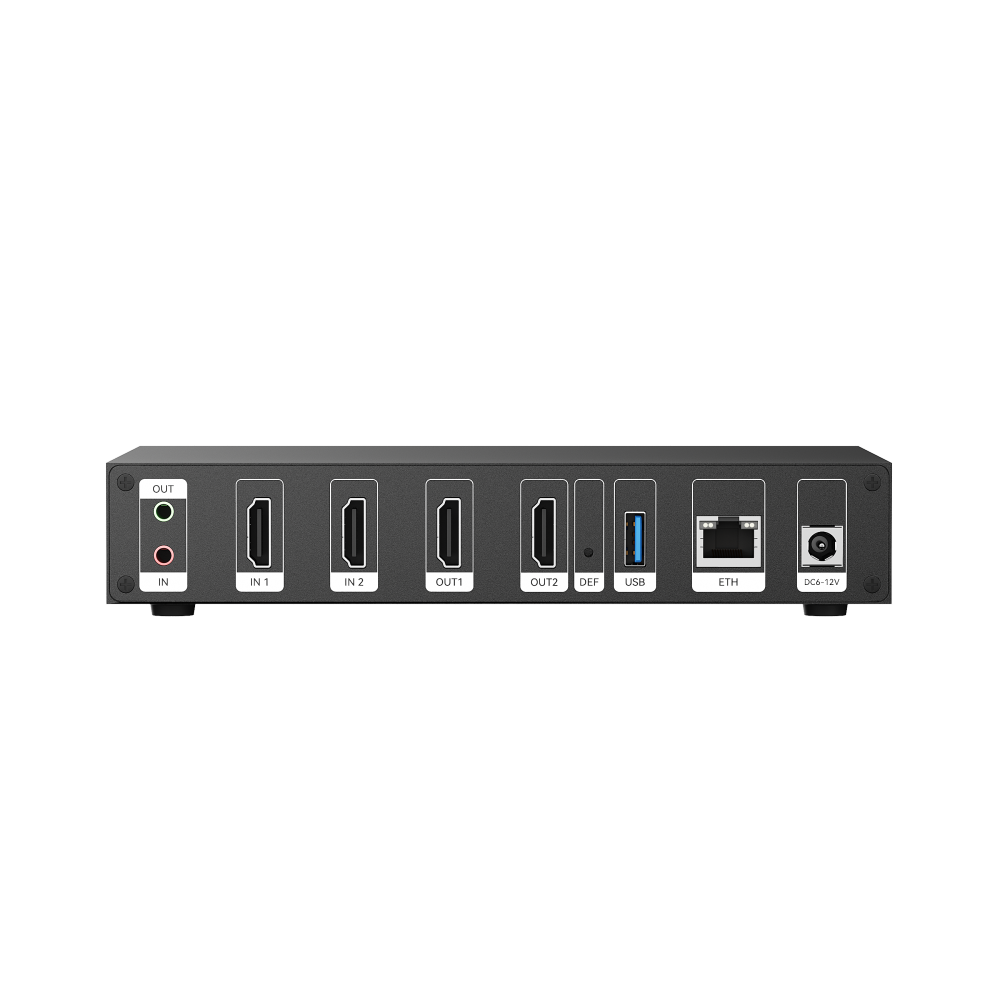 DEC2 2 - Channel HDMI Decoder, 4KP60 Decoder, SRT, NDI, RTMP Live Streaming Push