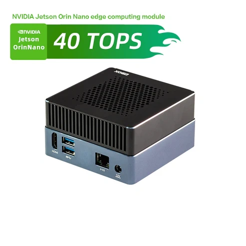 youyeetoo AIBOX-Orin Nano 40TOPS AI Big model of edge computing Jetson Orin Nano module, Hexa-core 64-bit ARM Cortex-A78AE V8.2 processor, Support LLaMa2 ChatGLM Qwen, AIGC Stable DiffusionV1.5