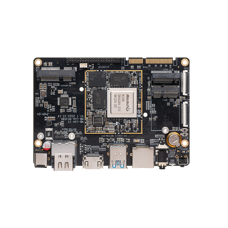 AIO-3588L 8K AI main board - HDMI IN/OUT, PCIE, RK3588, LGA SoM