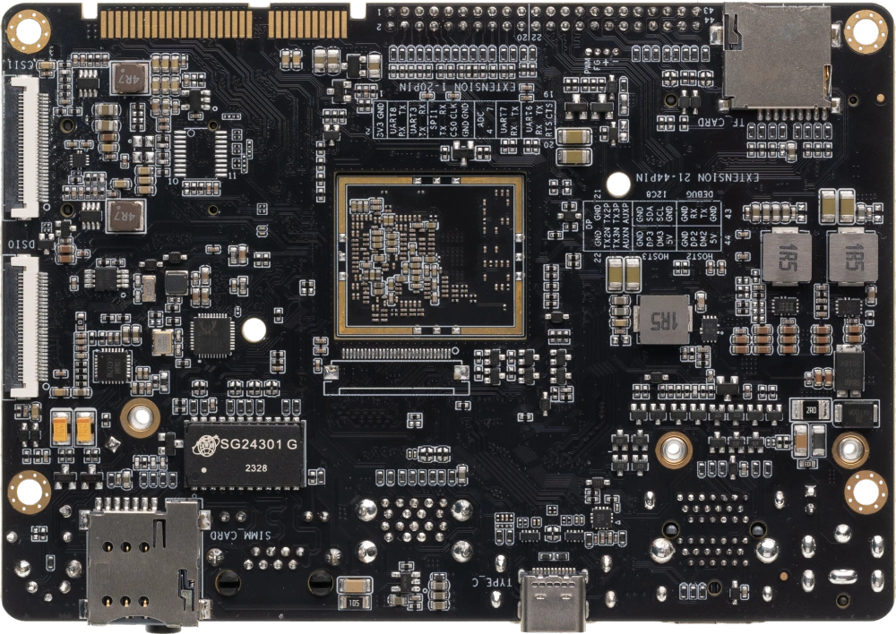 AIO-3588L 8K AI main board - HDMI IN/OUT, PCIE, RK3588, LGA SoM