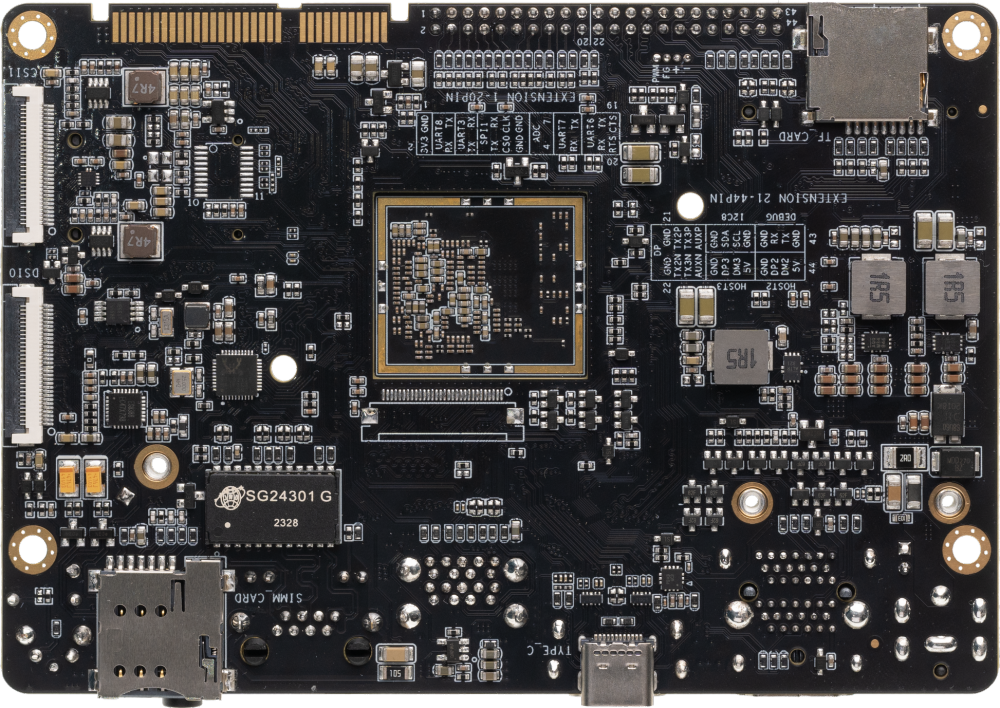 AIO-3588L 8K AI main board - HDMI IN/OUT, PCIE, RK3588, LGA SoM