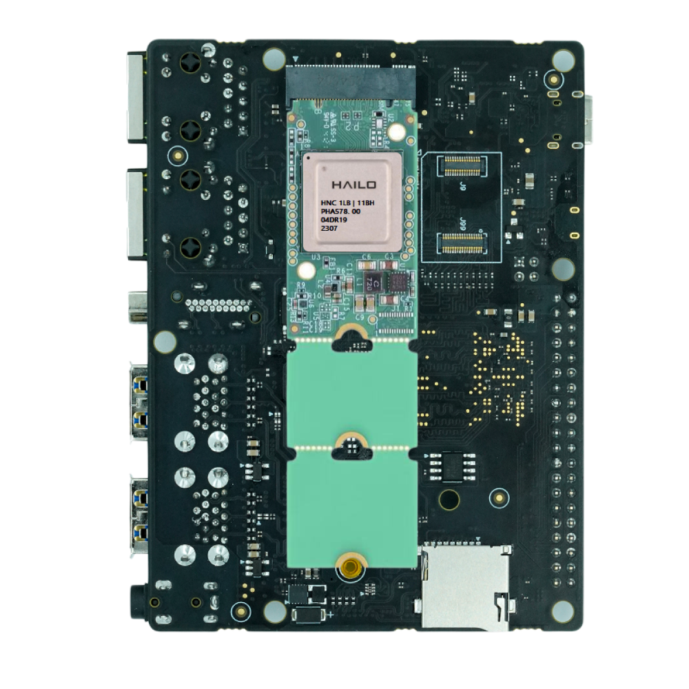 youyeetoo StarFive VisionFive2 13TOPS AI KIT,13TOPS Hailo-8L, 8GB RAM, StarFive JH7110, x2 GbE LAN Port , RISC-V Single Board Computer AI Deepl Edge Machine