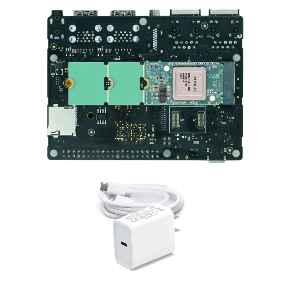 youyeetoo StarFive VisionFive2 13TOPS AI KIT,13TOPS Hailo-8L, 8GB RAM, StarFive JH7110, x2 GbE LAN Port , RISC-V Single Board Computer AI Deepl Edge Machine