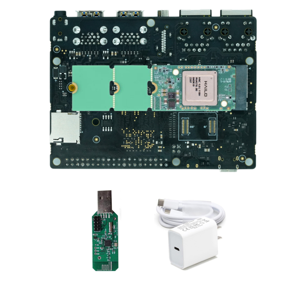 youyeetoo StarFive VisionFive2 13TOPS AI KIT,13TOPS Hailo-8L, 8GB RAM, StarFive JH7110, x2 GbE LAN Port , RISC-V Single Board Computer AI Deepl Edge Machine