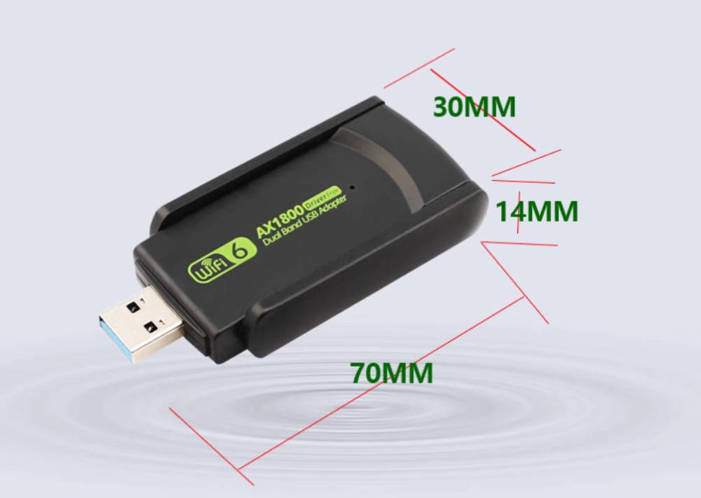 youyeetoo wifi 6 (1800MB) adapt to LinkPi Enc1v3, Win11 free driver USB wireless network card 1800M dual -frequency Realtek RTL8832BU desktop 3.0 computer WIFI receiver settings notes notebook
