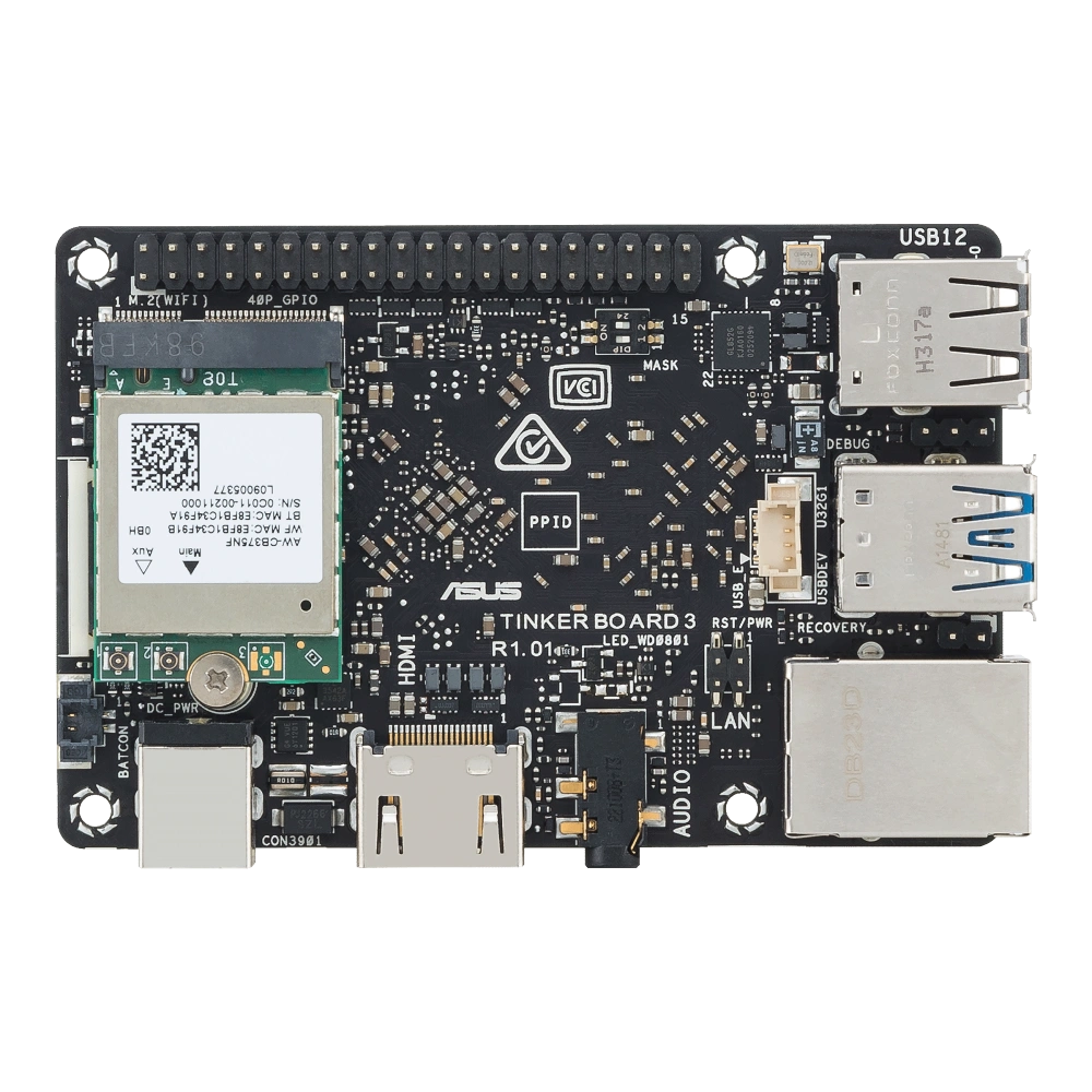 youyeetoo Tinker Board 3/3S, 64-bit, quad-core Arm Cortex-A55 up
