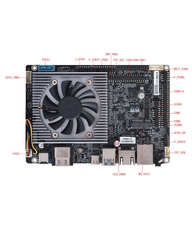 3.5 inch Industrial PC Motherboards - Provide Intel Alder Lake 12th 13th U/P/H series CPU,  ELSKY M128SE
