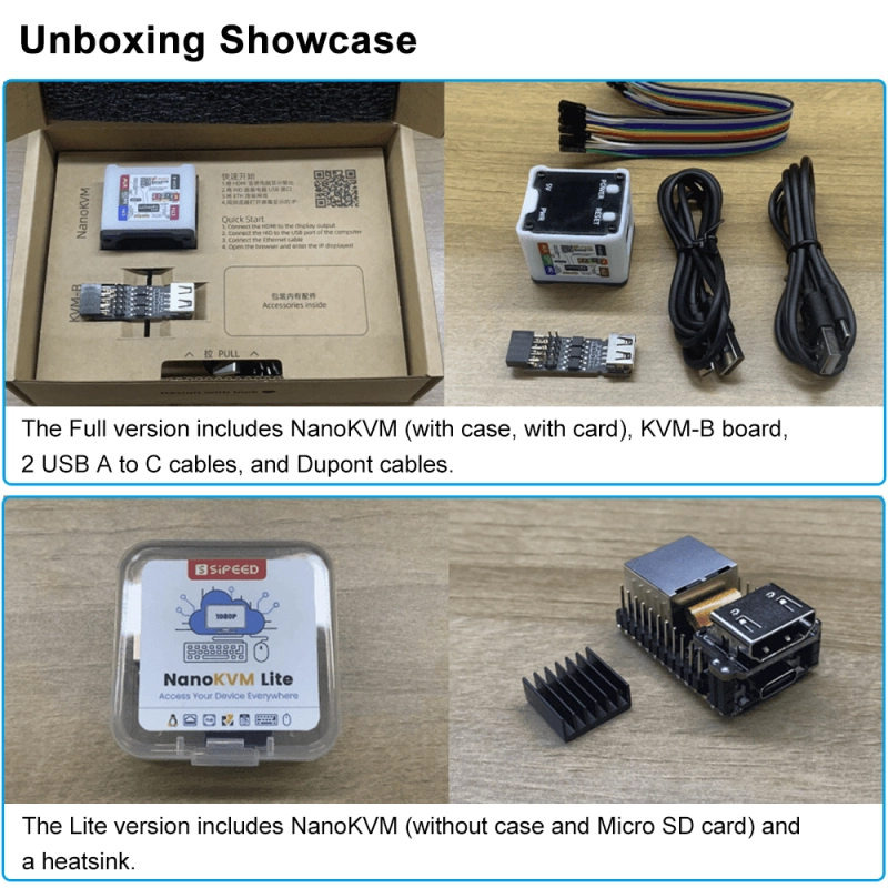 Sipeed NanoKVM - IP-KVM PiKVM Mini Remote Control Operations Server HDMI