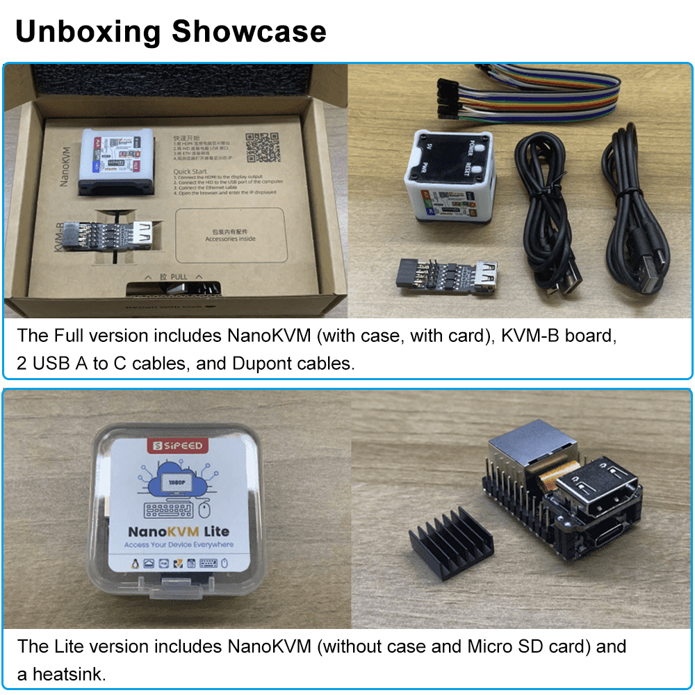 Sipeed NanoKVM - IP-KVM PiKVM Mini Remote Control Operations Server HDMI