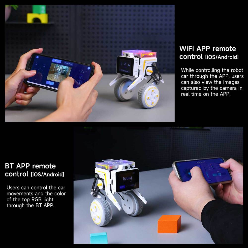 Rider-Pi Two Wheel-legged Robot Car Kit (Raspberry Pi CM4) - AI Vision, Face Recognition, Programmable Robot for Developers and Educators