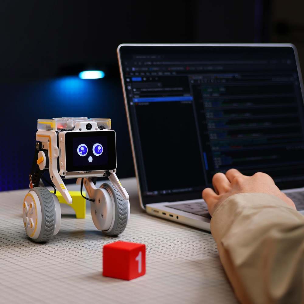 Rider-Pi Two Wheel-legged Robot Car Kit (Raspberry Pi CM4) - AI Vision, Face Recognition, Programmable Robot for Developers and Educators