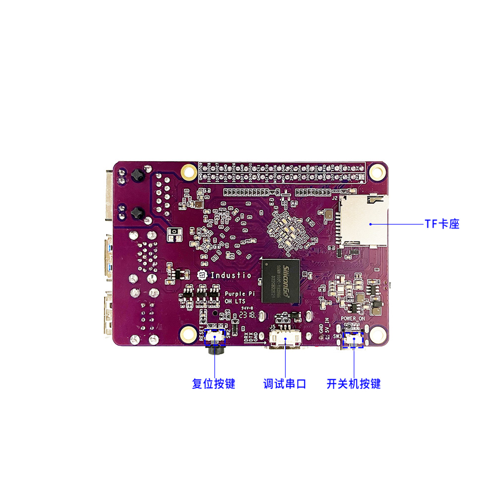 Purple Pi OH SBC - OpenHarmony Compatible with Raspberry Pi Factor, Powered by RK3566, Development Board,
