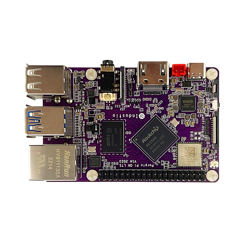 Purple Pi OH SBC - OpenHarmony Compatible with Raspberry Pi Factor, Powered by RK3566, Development Board,