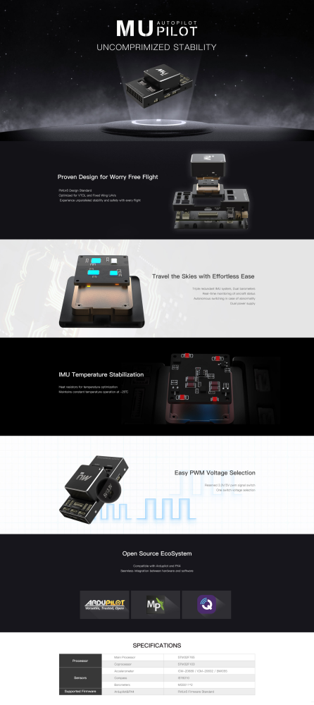 MuPilot V1.0  - Mugin-MuPilot-Flight Controller