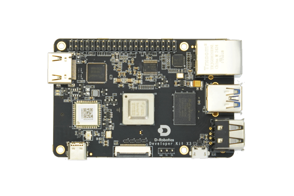 D-Robotics RDK X3 Robot Dev Kit, 5Tops Quad-core ARM Cortex-A53 Processor High-performance AI Module Compatible with Raspberry Pi