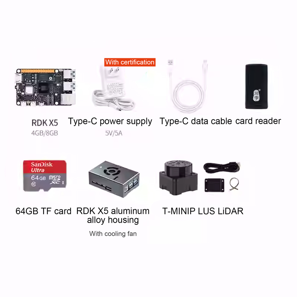 D-Robotics RDK X5 Development Kit with 10 TOPS AI Chip, 8-core CPU, Rich Interfaces for Smart Robot Applications