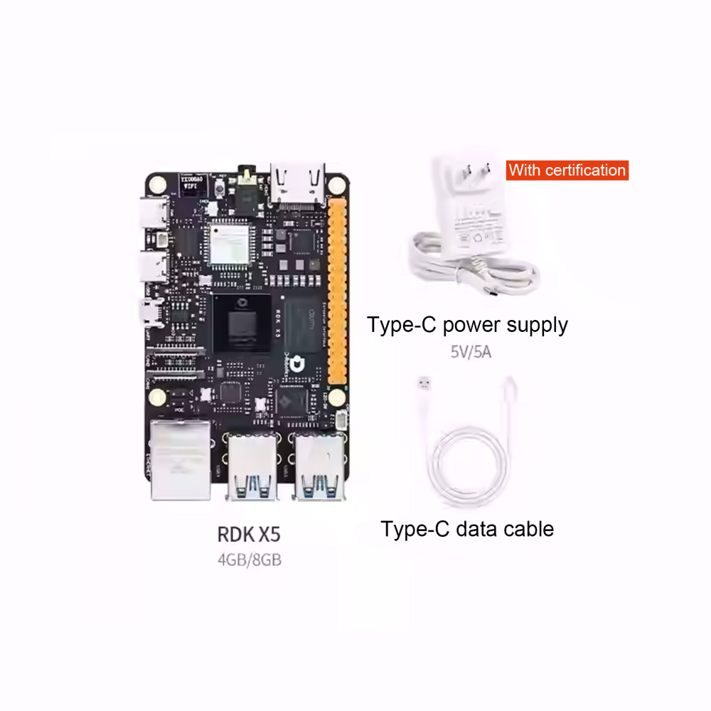 D-Robotics RDK X5 Development Kit with 10 TOPS AI Chip, 8-core CPU, Rich Interfaces for Smart Robot Applications