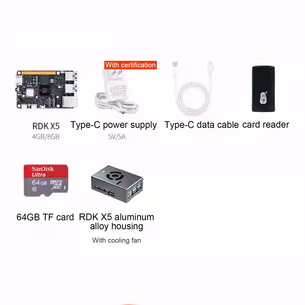 D-Robotics RDK X5 Development Kit with 10 TOPS AI Chip, 8-core CPU, Rich Interfaces for Smart Robot Applications