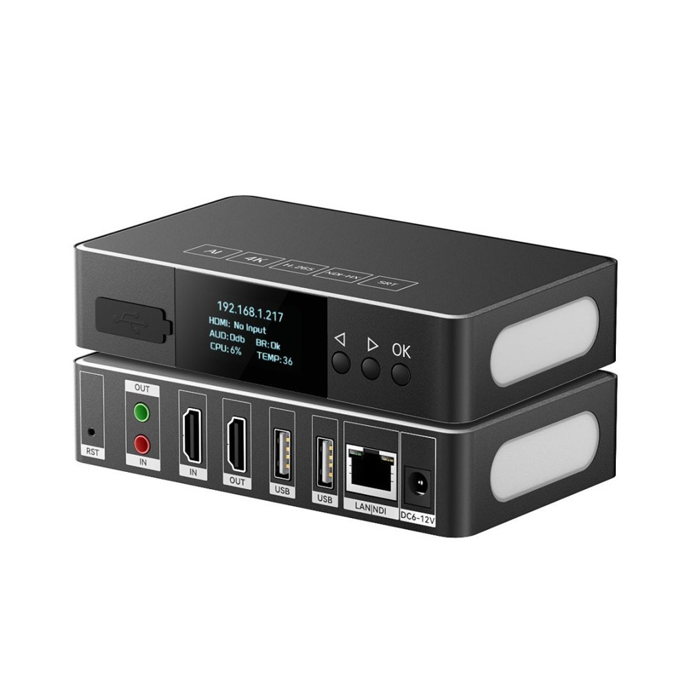 LinkPi ENC1V3P -  4K30 HDMI NDI Encoder, Built-in Tally Light Support PoE Power, RTSP/RTMP/HTTP/HLS