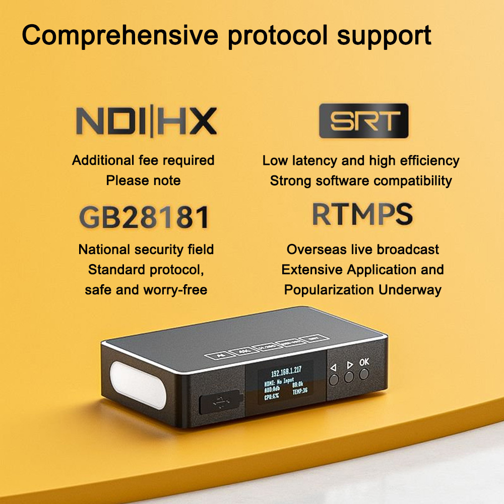 LinkPi ENC1V3P -  4K30 HDMI NDI Encoder, Built-in Tally Light Support PoE Power, RTSP/RTMP/HTTP/HLS
