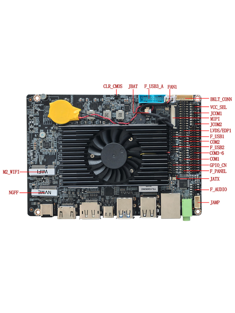 3.5 inch Industrial PC Motherboards - 6xCOM Optional onboard Intel Alder Lake-N N200 N100 N97 N95 i3-N305 CPU,  ELSKY M198SE