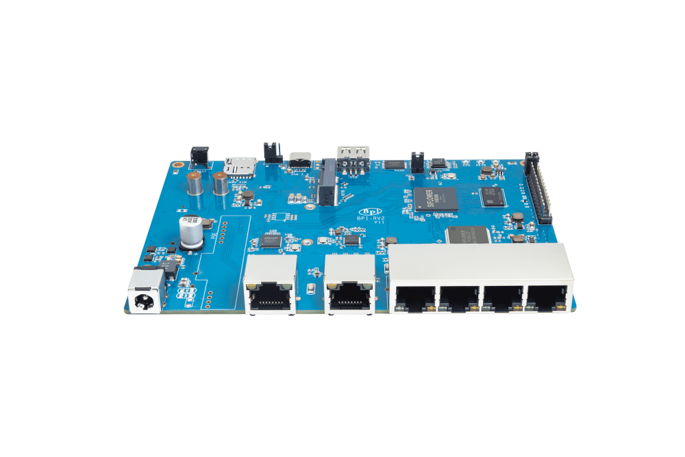 Banana Pi BPI-RV2 - RISC-V Openwrt Router - 1x 2.5GbE, 5x GbE RJ45 Port, RISC-V Router development Board