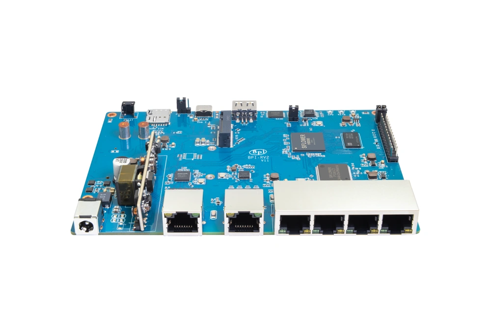 Banana Pi BPI-RV2 - RISC-V Openwrt Router - 1x 2.5GbE, 5x GbE RJ45