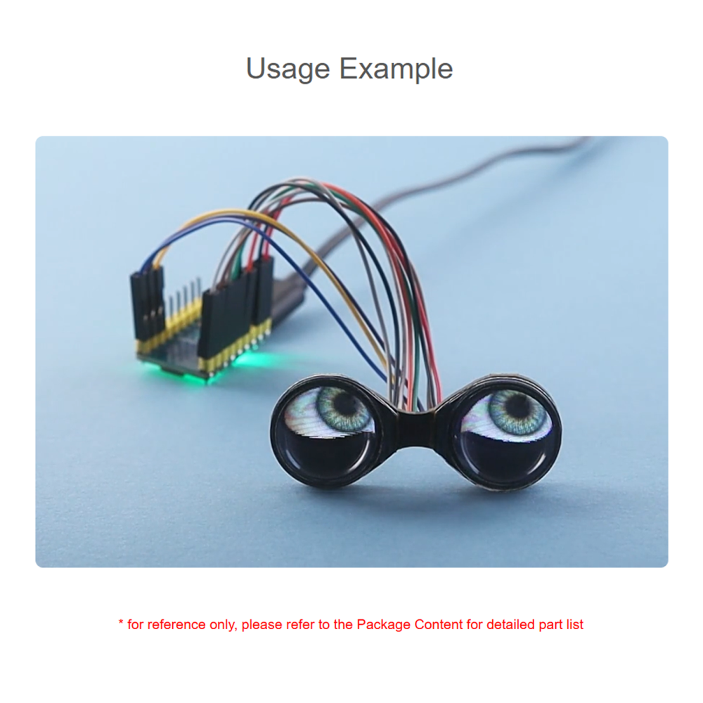 youyeetoo 0.71inch Double Eye Round LCD Display Module, 160×160 Resolution, SPI Interface, 65K Colors