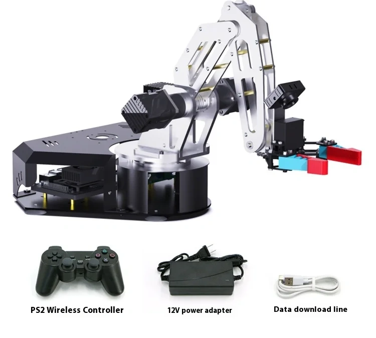 ROS intelligent robotic Arm, Stepper Motor Drive Control integrated Raspberry pi / Jetson Nano / Orin Nano / Orin Nx programming AI vision recognition - A280
