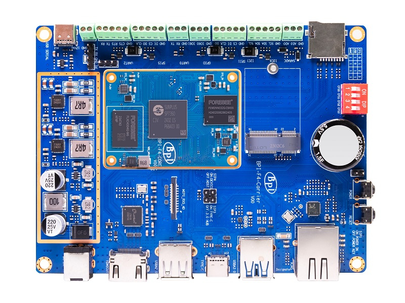Banana Pi BPI-F4: Powered by Sunplus SP7350, 4.6TOPS NPU  AI Solution for Robotics and Smart Devices