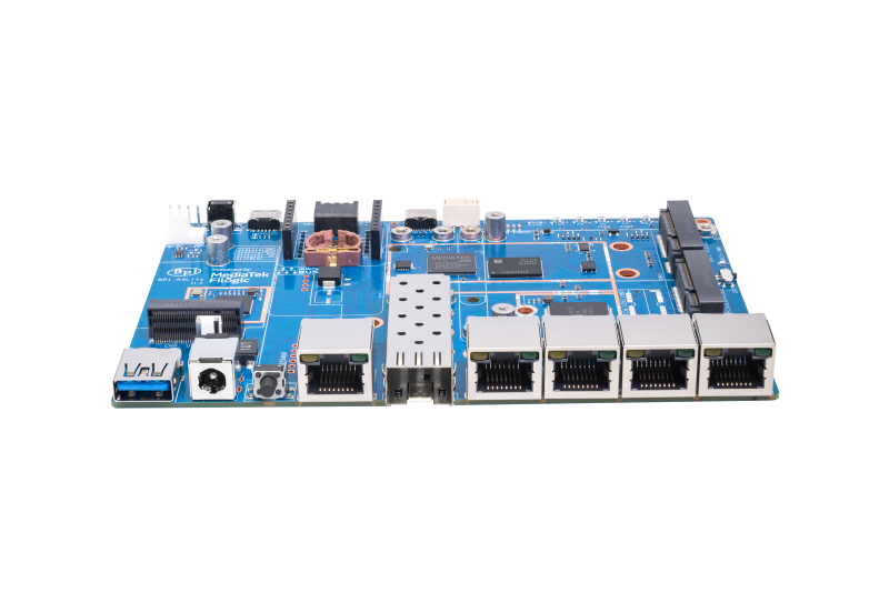 Banana Pi BPI-R4 Lite - 2.5G SFP & RJ45 WAN, 4x 1G LAN, Superior Network Connectivity Industrial Single-board Computer - OpenWrt Router