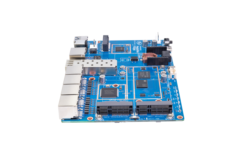 Banana Pi BPI-R4 Lite - 2.5G SFP & RJ45 WAN, 4x 1G LAN, Superior Network Connectivity Industrial Single-board Computer - OpenWrt Router