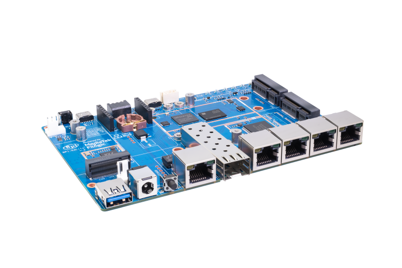 Banana Pi BPI-R4 Lite - 2.5G SFP & RJ45 WAN, 4x 1G LAN, Superior Network Connectivity Industrial Single-board Computer - OpenWrt Router