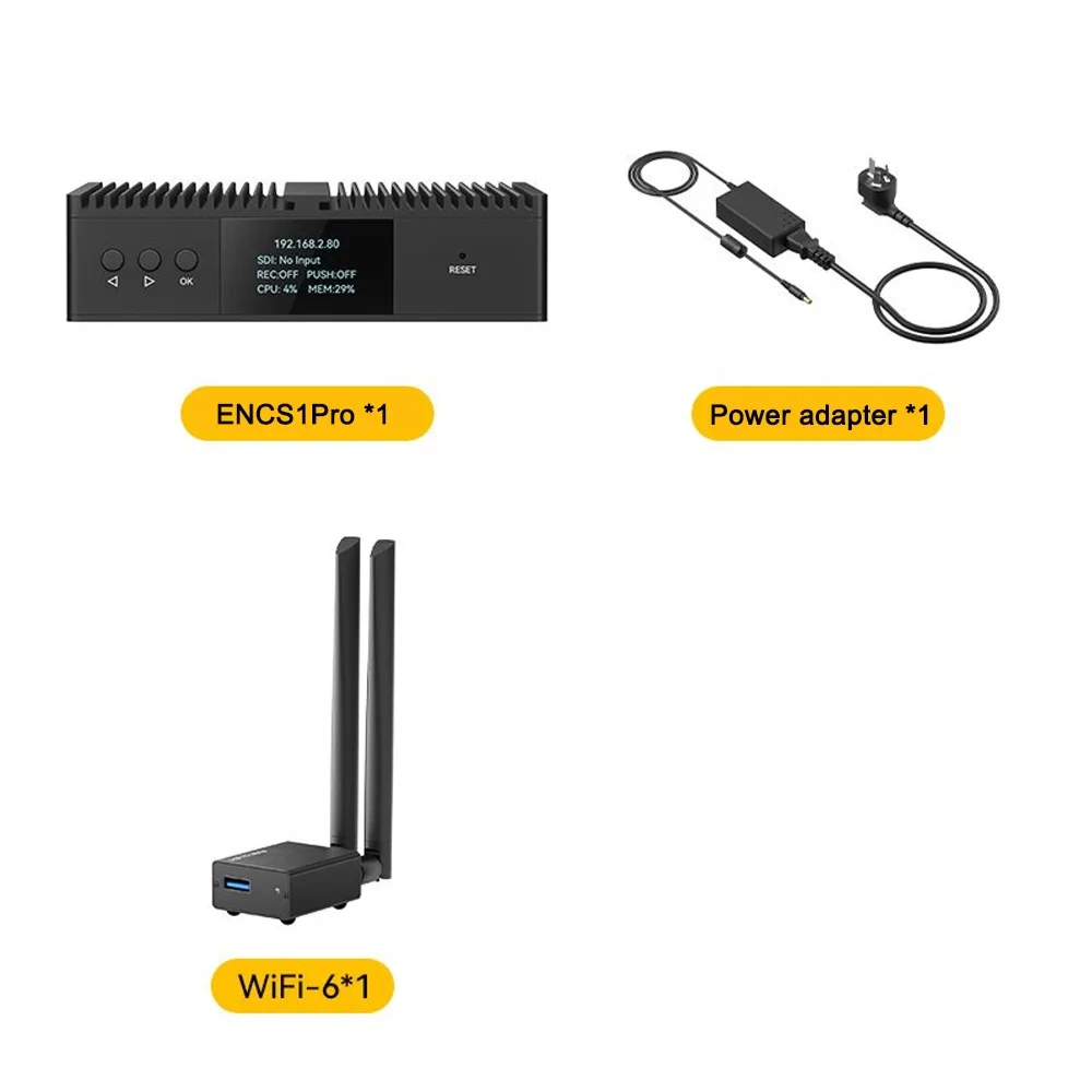 Linkpi ENCS1Pro 4K Video Encoder, 12G-SDI, H.265, SRT & NDI HX Support, Compact Codec Box