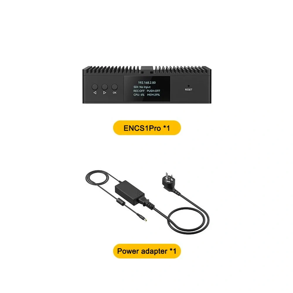 Linkpi ENCS1Pro 4K Video Encoder, 12G-SDI, H.265, SRT & NDI HX Support, Compact Codec Box