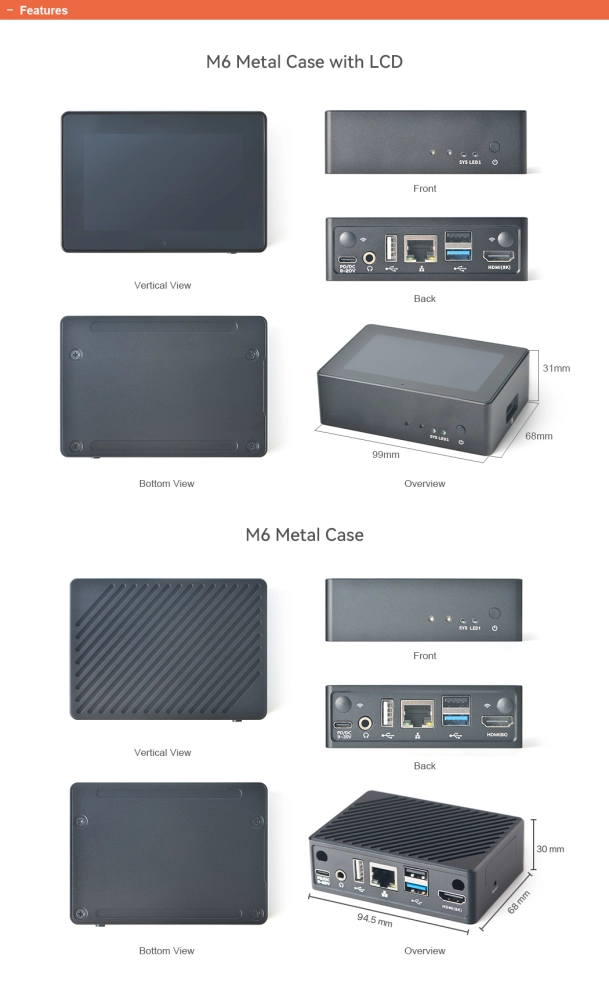 Youyeetoo FriendlyElec NanoPi Zero2 - Kleine GbE Computer Router 1GB RAM Met WiFi, RK3528A
