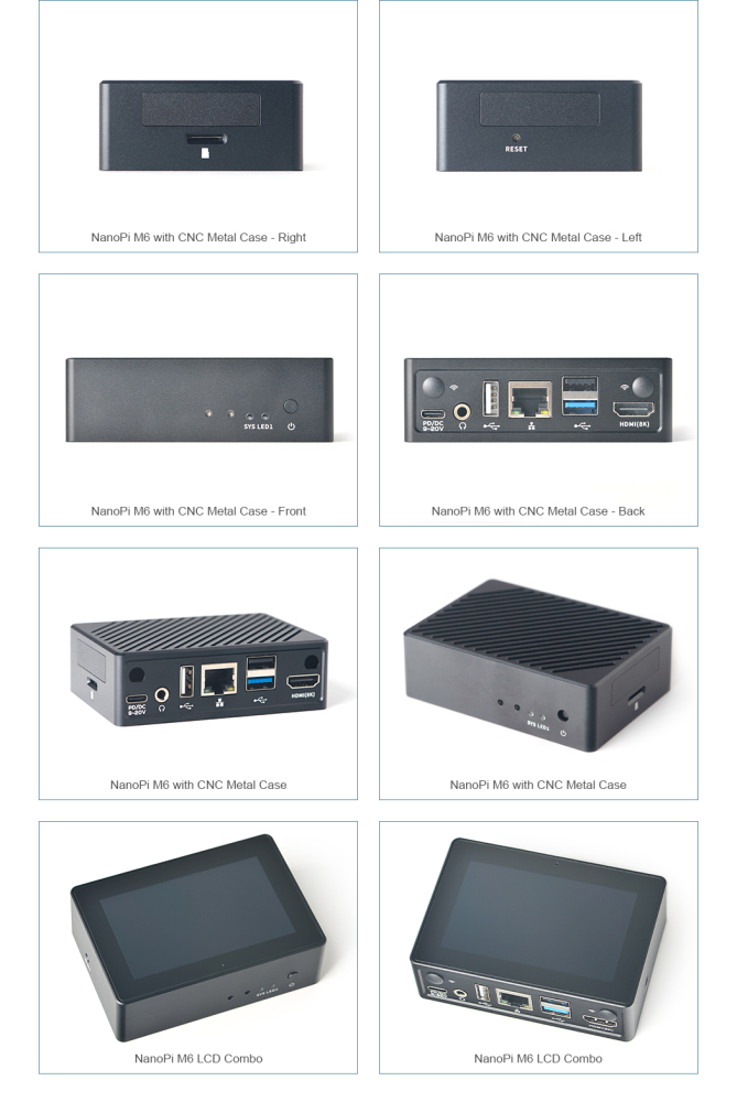 FriendlyElec NanoPi M6 - Embedded Android Host, RK3588S, Up to 32GB RAM, Built-in LCD Display Support 8K
